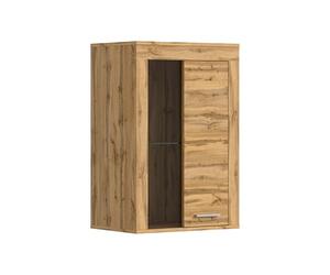 xonox.home Wohnen Jam X8BM9T40 Vitrine décorative en Verre et Commode en chêne Wotan mélamine env. 600 x 86 x 35 cm