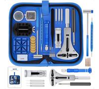 XOOL Kit de Réparation de Montres 210 Pièces - Outils d’Horlogerie Professionnels avec Ouvre-Boîtier, Chasse-Goupilles, Tournevis et Mallette avec Notice
