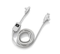 Câble de Charge et de Transfert 4 en 1 USB A+C / USB C+ Lightning Gris clair