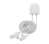 Xoopar - Câble de Charge Multi USB 1 m - Câble Universel avec Entrées USB et USB-C - Sorties USB-C et Lightning - Transfert de Données et CarPlay - Compatible Smartphones et Tablettes - Blanc