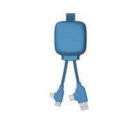 Xoopar Gamma Lite Câble USB 4 en 1 + Batterie Externe 3000 mAh - Bleu