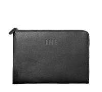 Xoopar - Housse Ordinateur Portable en Cuir Recyclé 340x240x25 mm - 14/15" Idéal pour Transporter et Protéger Son Ordinateur en Toute Sécurité et avec Style - INE Laptop Noir