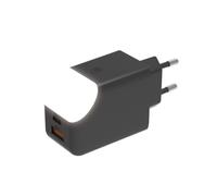 Xoopar Adaptateur secteur Ice-G – 65W Charge rapide USB + USB-C, double ports, lumière tactile Noir
