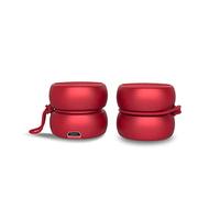 Xoopar Mini Enceinte Bluetooth Ultra Compact Yoyo Speaker - Haut Parleur Puissant de 3 Watts - Haut-Parleurs Nomade avec 4 Heures d'Autonomie - Format Enceinte Petite Taille 3 Cm (Rouge, Stéréo)