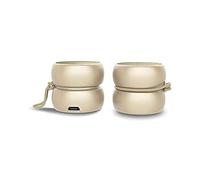 Xoopar Mini Enceinte Bluetooth Ultra Compact Yoyo Speaker - Haut Parleur Puissant de 3 Watts - Haut-Parleurs Nomade avec 4 Heures d'Autonomie -Format Enceinte Petite Taille 3 Cm (Or, Stéréo)