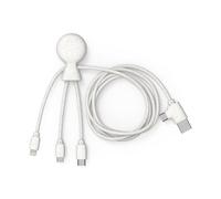 Xoopar XP71024.38LR câble de téléphone portable Blanc 1 m USB C + USB A Lightning + micro-USB B + USB C