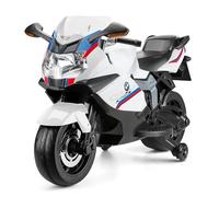 Xootz BMW Moto électrique 12 V pour Enfants avec Phare, Musique et Roues d'entraînement, Enfants de 3 à 7 Ans, Blanc