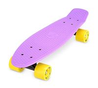 Xootz Plastic Skateboard Cruiser Complet rétro en Plastique pour Enfant Violet 55,9 cm, 22-inch