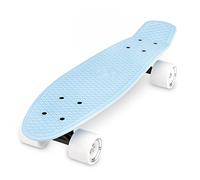 Xootz Plastic Skateboard Cruiser rétro en Plastique pour Enfant 55,9 cm, Bleu Pastel, 22-inch