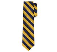 Xoovtka Cravate rayée tissée pour homme Reg College Bar, Bleu marine doré., taille unique