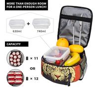 XOPEKVLAWM Sac à déjeuner isotherme pour homme et femme, boîte à déjeuner réutilisable, motif avatar, sac isotherme étanche