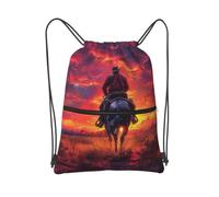 XOPEKVLAWM Sac à dos avec cordon de serrage pour sac de sport, Cowboy West, One Size, Sac à dos daypack