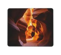 XOPEKVLAWM Tapis de souris imperméable avec base en caoutchouc antidérapant Antelope Canyon Tapis de souris lavable pour ordinateur portable, bureau, maison, 21,1 x 26,2 cm