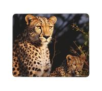 XOPEKVLAWM Tapis de souris imperméable avec base en caoutchouc antidérapant, motif léopard sauvage, tapis de souris lavable pour ordinateur portable, bureau, maison, 17,8 x 21,8 cm