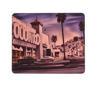 XOPEKVLAWM Tapis de souris imperméable avec base en caoutchouc antidérapant The Old Hollywood pour ordinateur portable, bureau, maison, 21,1 x 26,2 cm