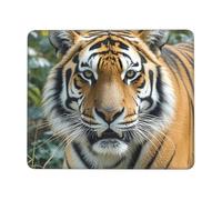 XOPEKVLAWM Tapis de souris imperméable avec base en caoutchouc antidérapante - Motif animaux sauvages - Tigres - Lavable - Pour ordinateur portable, bureau, maison - 21,1 x 26,2 cm