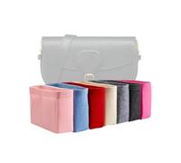 Xoppia Organiseur de sac compatible avec Dior Bobby East-West Bag Doublure en feutre pour sac à main pour femme (noir, style B : fermeture éclair latérale)