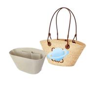 Xoppia Organiseur de sac compatible avec le sac panier Loewe Anagram Doublure en feutre pour sac à main fourre-tout pour femme (Style C, M)