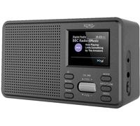 XORO Dab 142 - Radio numérique Portable, réception FM et Dab+, mémoire des Stations, Fonction RDS, réveil, Bluetooth, Batterie et Secteur, antenne télescopique