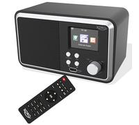 XORO DAB 300 IR Radio numérique Wi-Fi, avec écran couleur 2,4", podcast, Bluetooth 5.2, FM/DAB+, réveil, noir