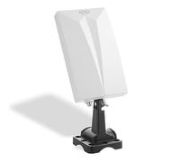 Xoro Han 600 DVB-T Câble de raccordement T2 Filtre Kombo Antenne Active avec ampli intégré (LTE réduction du Bruit, 3,5 m, pour intérieur et extérieur) Blanc