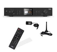 XORO HFT 440 Pro Tuner HiFi avec Dab+, FM, Radio Internet, Wi-FI et | Spotify Connect, Bluetooth et contrôle par application pour un streaming de musique confortable, complété par LAN