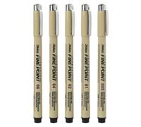 Xotectrix Lot De 5 Fineliner Noir0,2-0,5mm,feutres Fins Pour Dessin Technique, Tracer Architecture Bd Manga, Stylos Indélébiles Waterproof Qualité Archive Pour Lettering Bullet Journal