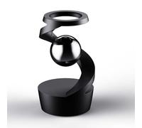 XoTiq Jouet de Bureau cinétique gravité, toupie Dynamique Accessoire de Bureau Rotatif, Balle Flottante en Alliage d'aluminium, Anti-Stress, Ornement de Bureau (Noir) Black