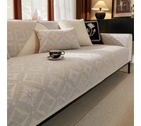 xotoa Housse de canapé en Velours Cristal Doux, Fond en Silicone antidérapant, Vendue Individuellement en configurations 1/2/3/4 Places(Grey,70 * 70cm)