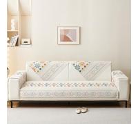 xotoa Housse de canapé légère en Velours Cristal, Robuste et antidérapante, Peut être combinée for 2/3 Personnes ou Plusieurs Personnes.(Beige,70 * 70cm)