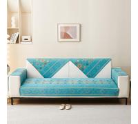 xotoa Housse de canapé légère en Velours Cristal, Robuste et antidérapante, Peut être combinée for 2/3 Personnes ou Plusieurs Personnes.(Green,70 * 90cm)