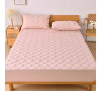 xotoa Housse de Protection for Matelas en Microfibre Quatre Saisons, draps ajustés lavables avec Poches élastiques Profondes, sûrs et Confortables(Pink,King:71x79inch(3pcs))