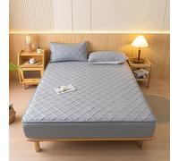 xotoa Housse de Protection for Matelas en Microfibre Quatre Saisons, draps ajustés lavables avec Poches élastiques Profondes, sûrs et Confortables(Gray,Queen:59x79inch(3pcs))