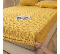 xotoa Housse de Protection for Matelas en Microfibre Quatre Saisons, draps ajustés lavables avec Poches élastiques Profondes, sûrs et Confortables(Yellow,Queen:59x79inch(3pcs))