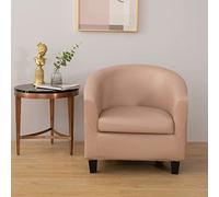 xotoa Housse Extensible et rembourrée for Fauteuil Club - Résistante à l'eau et à l'huile, for Divers lieux(Camel)