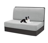 xotoa Housses de Coussins de Camping-Car - Polyester - Spandex, Antidérapantes, Housses de siège de Rechange(Light Gray,1pcs)