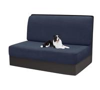 xotoa Housses de Coussins de Camping-Car - Polyester - Spandex, Antidérapantes, Housses de siège de Rechange(Navy Blue,1pcs)