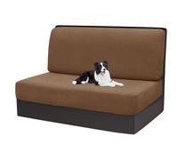 xotoa Housses de Coussins de Camping-Car - Polyester - Spandex, Antidérapantes, Housses de siège de Rechange(Dark Coffee,1pcs)