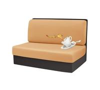 xotoa Housses de Coussins imperméables for Coin Repas de Camping-Car, Extensibles et Douces for Une Protection optimale Contre Les Taches.(Camel,2pcs)