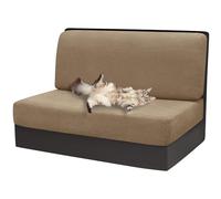 xotoa Housses for Table et chaises de Camping-Car - Tissu Jacquard Extensible, Ensemble Deux pièces, Convient aux sièges de Camping-Car(Light Coffee,1pcs)