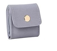 xotoa Mini pochette à bijoux pliable et portable - Compartiments à plusieurs niveaux for ranger bagues, boucles d'oreilles et colliers(Grey*1)