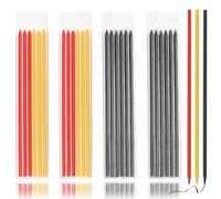 XOUDKE Recharges de Crayons de Charpentier, 24pcs 2.8mm Recharge de Crayon Crayon de Charpentier, Recharges de Crayons de Charpentier Solides, Mines de Crayon Noir pour Dessin D'architecte