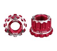 XOUX AX-A BMX Axle Nuts 10MM, Red