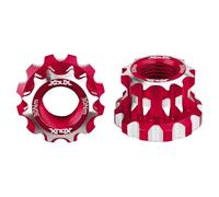 XOUX AX-B BMX Axle Nuts 10MM, Red