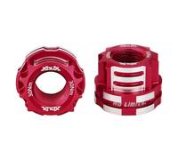 XOUX AX-C BMX Axle Nuts 10MM, Red