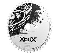 XOUX Grizzly 3/32" Alloy Chainring for One-Piece Crank - 44T Single Speed Sprocket for BMX, Cruiser & Old School Bike Builds - Silver