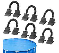 xowwyue Agrafes De Piscine 6 Pièces, Fixations pour Bâches De Piscines Hors Sol, Kit Attaches pour Abris Hivernage Jardin Tuyau Arrosage Patio