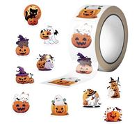 xowwyue Autocollants | 500 Pièces de Décalques en Forme de Visage de - Autocollants pour Enveloppes de Scellement d'Halloween | Pour Journal Scrapbook Décor Chasse aux Bonbons Décoration Création de