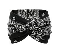 xowwyue Bandeaux Boho Large Pour Femmes - Bandeau Élastique Tendance - Bandeau Sportif Élégant pour Femmes et Filles, Yoga Running Fitness, Événements Extérieurs Mariage Festival