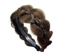 xowwyue Bandeaux tressés pour femme - Accessoires de perruque avec dents - Tresses torsadées en arête de poisson Accessoires de cheveux pour femme